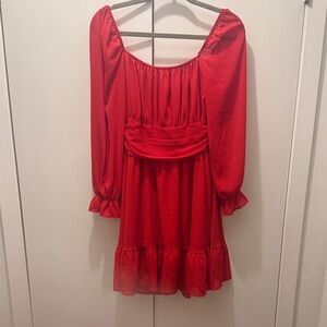 Elegant Red Mini Dress